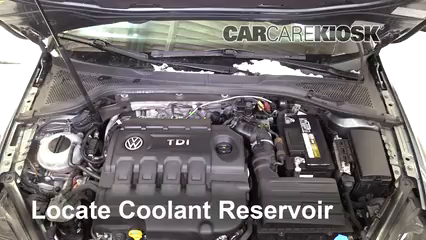 How to Add Coolant 2015 Volkswagen Golf SportWagen TDI S 2.0L 4 Cyl. Turbo Diesel